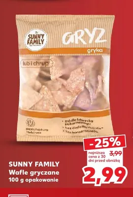 Wafle gryczane Sunny Family promocja w Kaufland
