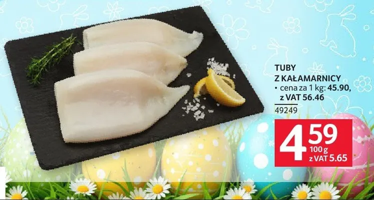 Tuby z kałamarnicy promocja w Selgros