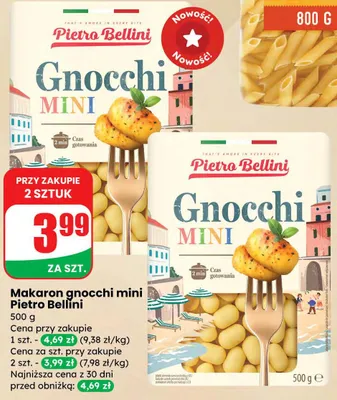 Makaron gnocchi mini 500 g promocja w Dino