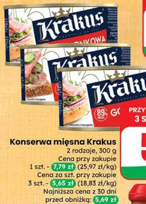 Konserwa mięsna promocja w Dino