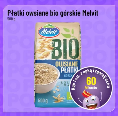 Płatki owsiane bio górskie Melvit promocja w POLOmarket