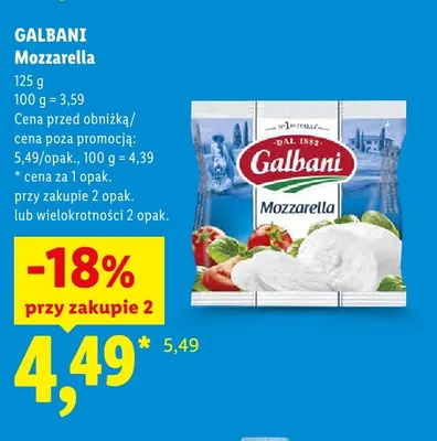 Ser Mozzarella Galbani promocja w Lidl