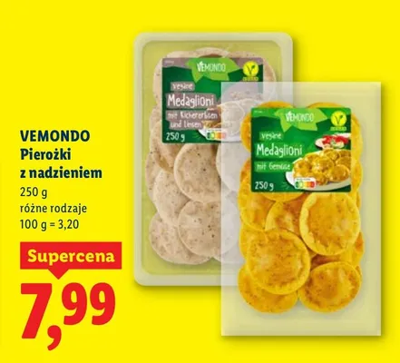 Pierożki z nadzieniem różne rodzaje promocja w Lidl