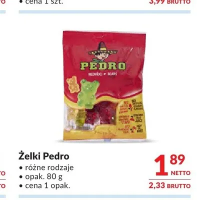 Żelki Pedro promocja w Makro