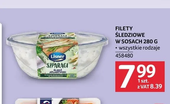 Filety śledziowe w sosach Lisner promocja w Selgros