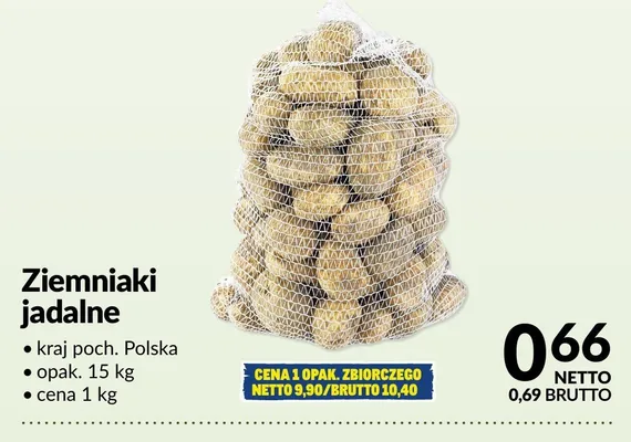 Ziemniaki jadalne promocja w Makro