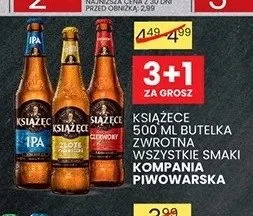 Piwo Książęce butelka zwrotna 500ml promocja w Wafelek
