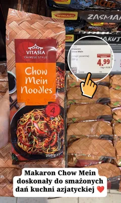 Makaron Chow Mein Vitasia promocja w Lidl