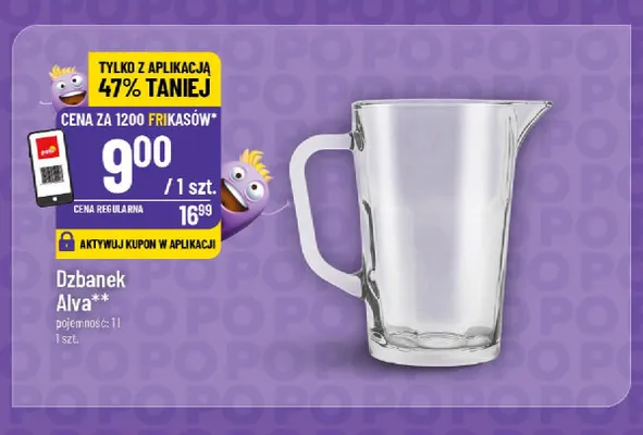 Dzbanek Alva 1 l promocja w POLOmarket