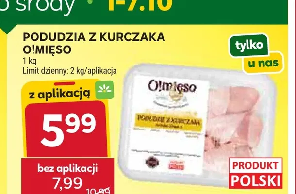 Podudzia z kurczaka O!mięso promocja w Stokrotka
