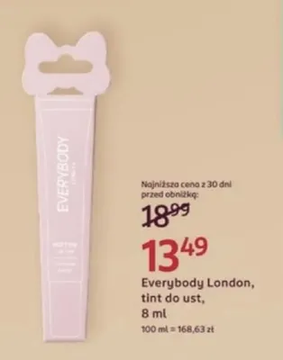 Tint do ust Everybody London promocja w Rossmann