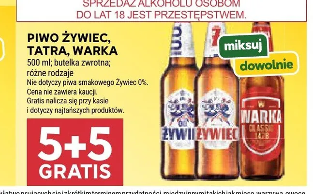 Piwo Tatra promocja w Stokrotka