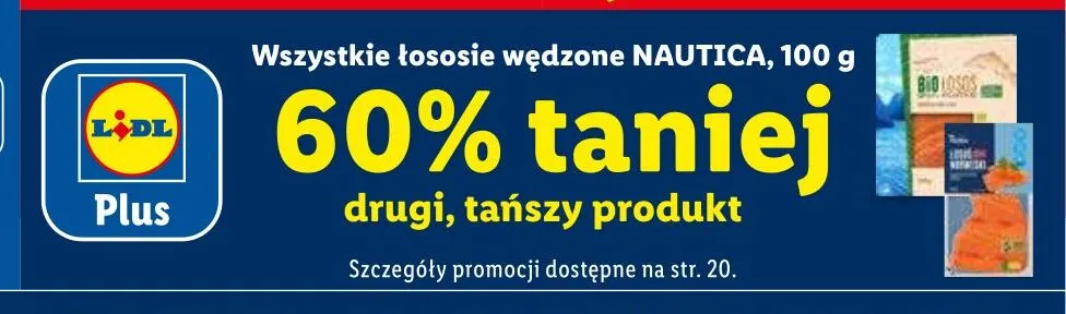 Łososie wędzone Nautica promocja w Lidl