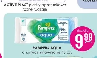 Chusteczki nawilżane Pampers Aqua promocja w Drogerie Jasmin
