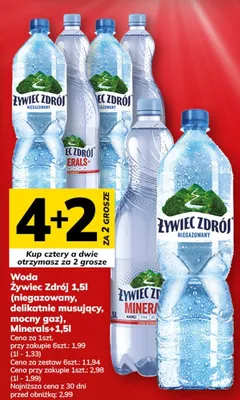 Woda delikatnie musująca Żywiec Zdrój promocja