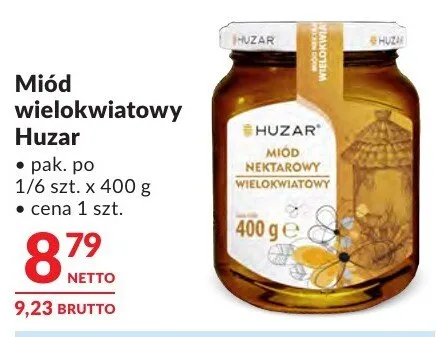 Miód wielokwiatowy Huzar promocja w Makro