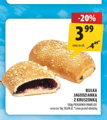 Bułka jagodzianka z kruszonką promocja w Arhelan