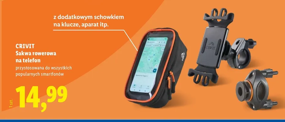 Sakwa rowerowa na telefon promocja w Lidl