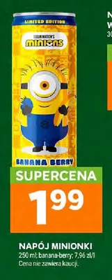 Napój Minionki banana-berry promocja w Stokrotka