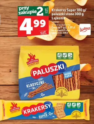 Krakersy Super Lajkonik promocja w TOPAZ