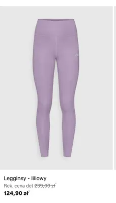 Legginsy New Balance liliowy promocja w Lounge by Zalando