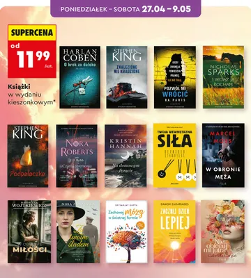 Książka Podpalaczka Stephen King w wydaniu kieszonkowym promocja w Biedronka
