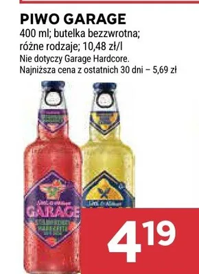 Piwo Garage promocja w Stokrotka