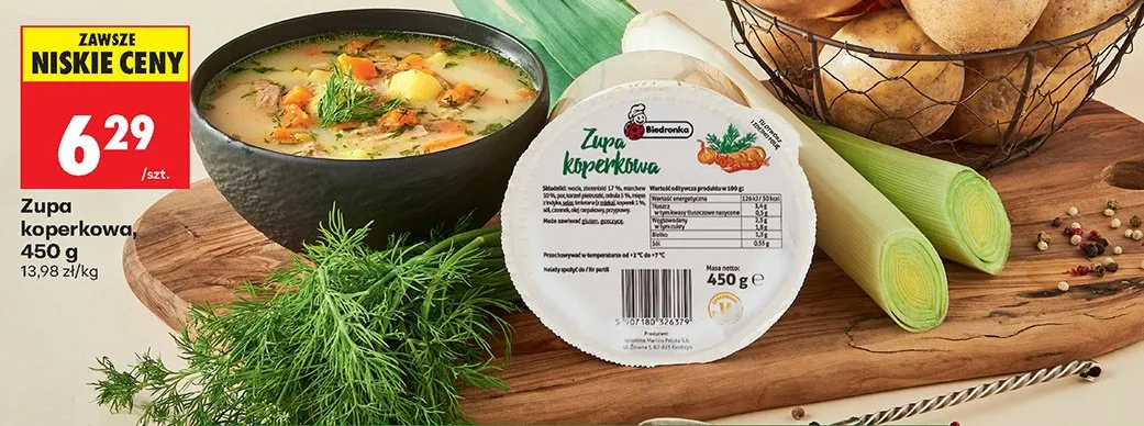 Zupa koperkowa Biedronka promocja w Biedronka