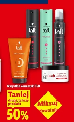 Lakier do włosów Taft Power promocja w Lidl