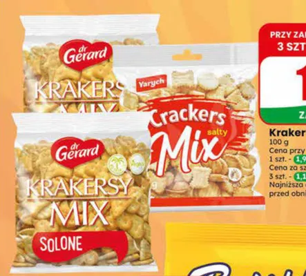 Krakersy solone Dr. Gerard promocja w Dino