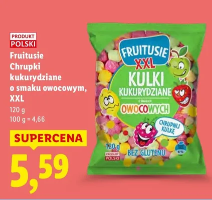 Kulki kukurydziane o smaku owocowym, XXL promocja w Lidl