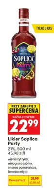 Likier Soplica Party ananas pomarańcza promocja w Biedronka