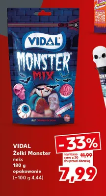 Żelki Monster miks Vidal promocja w Kaufland