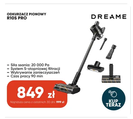 Odkurzacz pionowy Dreame R10S Pro promocja w Max Elektro