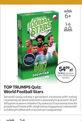 Gra Top Trumps Quiz: World Football Stars promocja w Empik