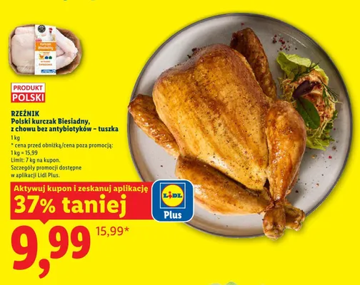 Polski kurczak Biesiadny tuszka Rzeźnik promocja w Lidl