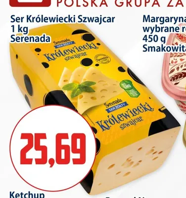 Ser żółty Królewiecki Szwajcar Serenada promocja w Kupiec