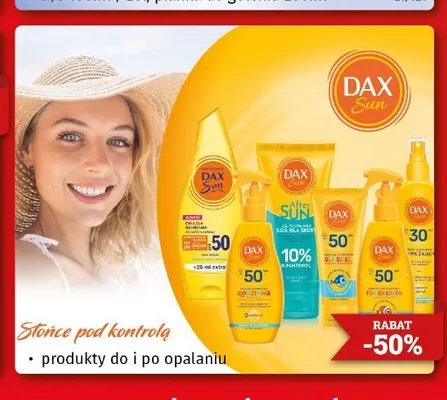 Produkty do i po opalaniu Dax Sun promocja w Drogeria Kosmyk