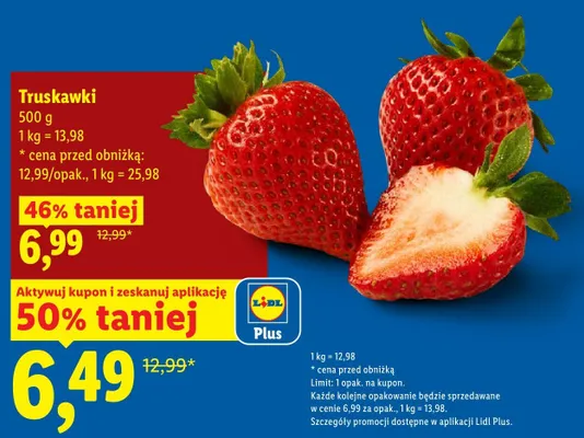 Truskawki promocja w Lidl