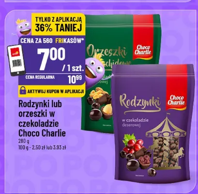 Rodzynki lub orzeszki w czekoladzie promocja w POLOmarket