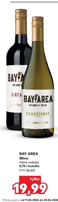 Wino białe Bay Area Chardonnay promocja w Kaufland