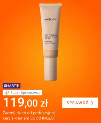 Krem CC do twarzy Inglot Skin-Perfecting CC Face Cream SPF 30 promocja w Allegro