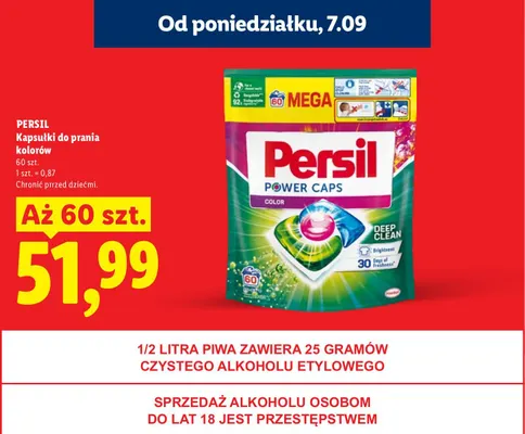 Kapsułki do prania kolorów Persil promocja w Lidl