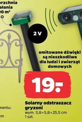 Solarny odstraszacz gryzoni promocja w Netto