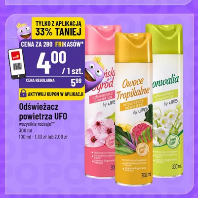 Odświeżacz powietrza UFO promocja w POLOmarket