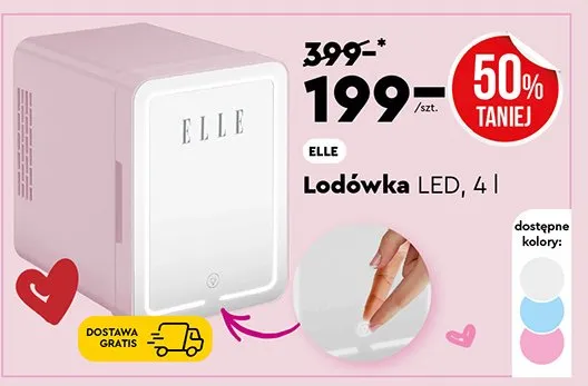 Lodówka LED, 4 l promocja w Biedronka Home