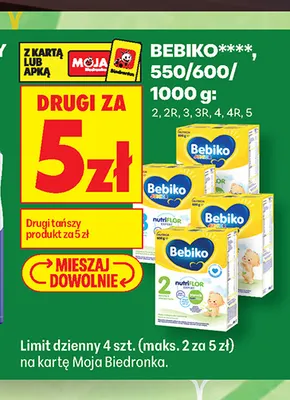 Mleko modyfikowane Bebiko promocja w Biedronka