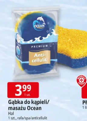 Gąbka do kąpieli/masażu Ocean Premium Anti-cellulit promocja w Leclerc