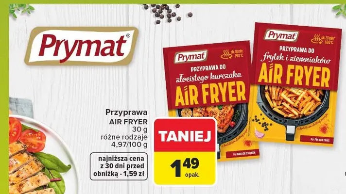 Przyprawa do złocistego kurczaka Air Fryer Prymat promocja w Carrefour