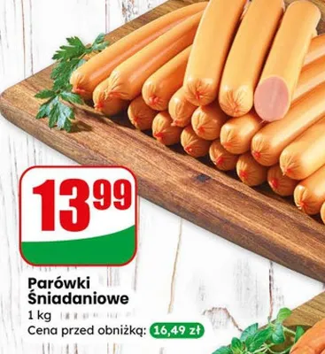 Parówki śniadaniowe promocja w Dino